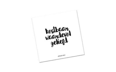 Jesaja 43:4 Kostbaar waardevol geliefd