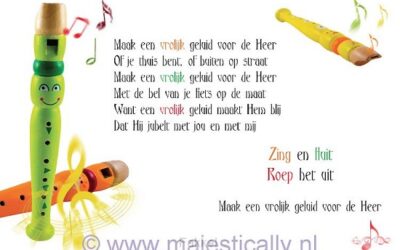 Kinderkaart maak een vrolijk geluid