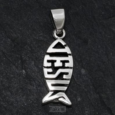 Silver pendant ichtus Jesus