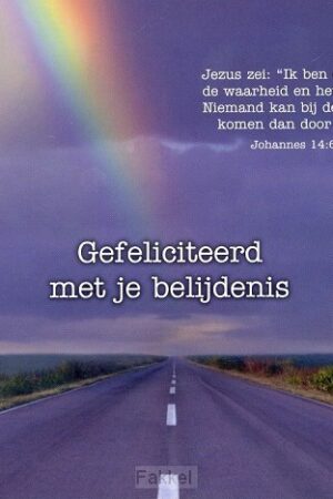 Kaart gefeliciteerd belijdenis Joh 14:6