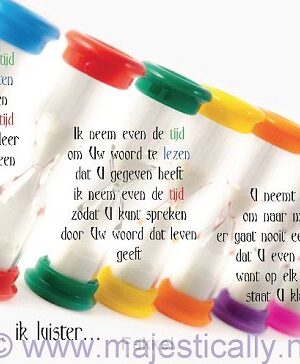 Kinderkaart ik neem even de tijd