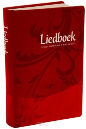 Liedboek koker rood softcover goudsnede