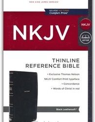 Black, Leatherlook, NKJV – Thinline Reference Bible