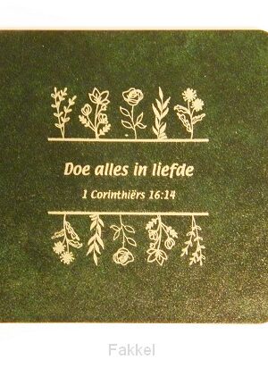 Doe alles in liefde. Groen