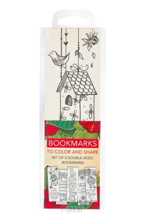 Red - Set of 5 bookmarks