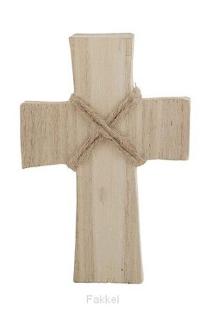 Smal wood cross natural finish