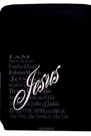 Biblecover medium black names of Jesus