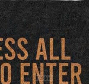 Large coir doormat Bless all who enter