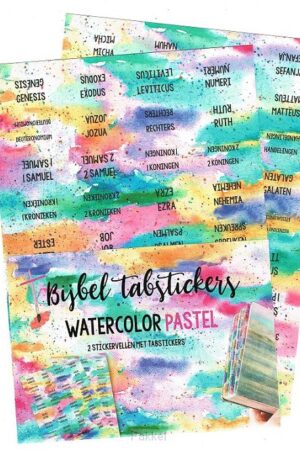 Bijbel tabstickers Watercolor Pastel