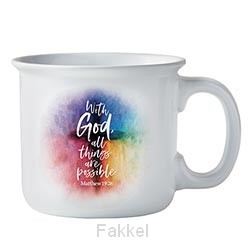 Coffee Mug With God all things are