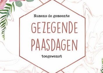 Paaskaart gezegende paasdagen abstract