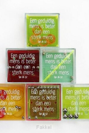 Geduldspel met tekst een geduldig mens