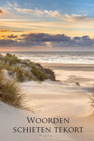 Kaart woorden schieten tekort strand