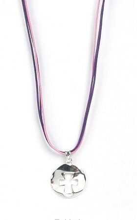 Hanger 2.2cm rond uitgest kruis 2 kl ket