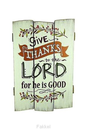 Wall decor give thanks