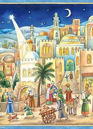 Adventscalendar Nativity city 26,5x35,5c