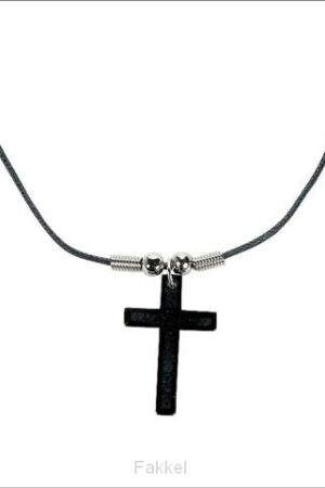 Necklace Hematite Cross