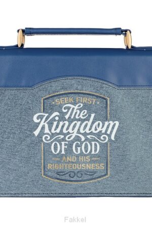 The Kingdom of God Two-tone Blue Faux Le