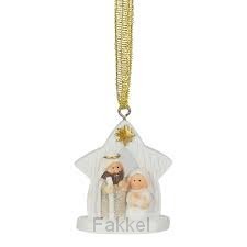 Ornament Holy Family Glitter 5,1cm