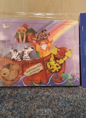 Cardboard puzzle Noahs Ark 12pcs 15,2x22