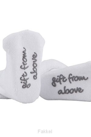 Baby socks gift from above white