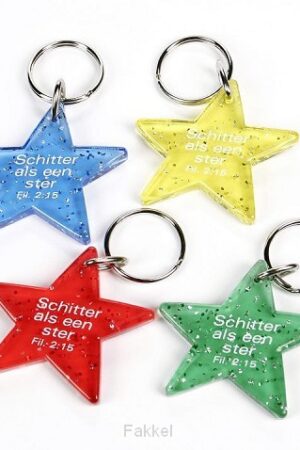 Sleutelhanger schitter als een ster