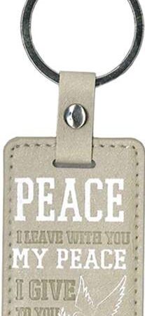 Luxleather keyring Peace I leave