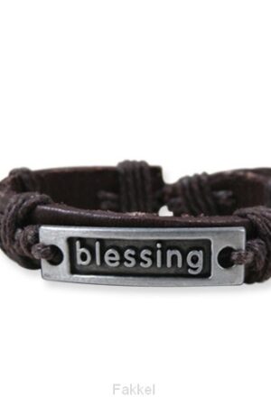 Leather bracelet blessing