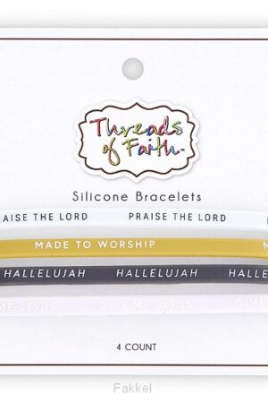 Silicone Bracelet set Praise the Lord