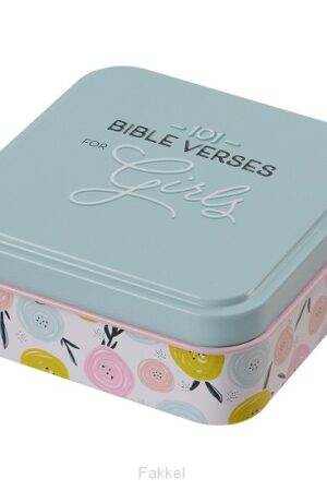 Scripture cards in tin, 101 Bible verses for girl