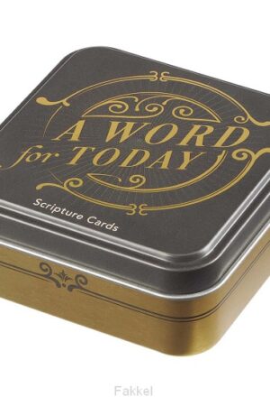 Scripture cards in tin, A word for today