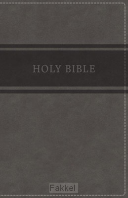 KJV - Deluxe Gift Bible, Grey Imit. Leat