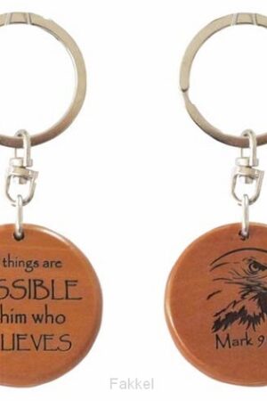 Keyring 2 sided eagle