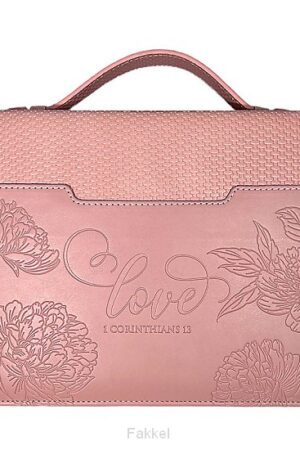 Biblecover Large love pink blush