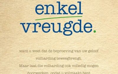 Acht het enkel vreugde