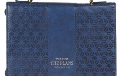 I Know the Plans Navy Pattern Luxleather