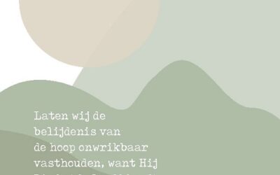 Wenskaart belijdenis laten wij de de bel