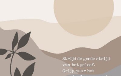 Wenskaart belijdenis strijd de goede str