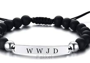 Bracelet Bead/Metal W.W.J.D.