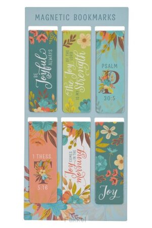 Cool Florals Magnetic Bookmark set