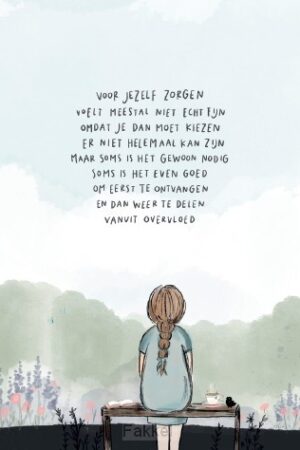 Kaartje A7 Alett, Voor jezelf zorgen