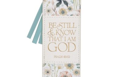 Be Still Ps. 46:10 Bookmark Faux Leather White