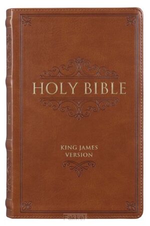 Bible Giant Print Index Brown Faux Leath