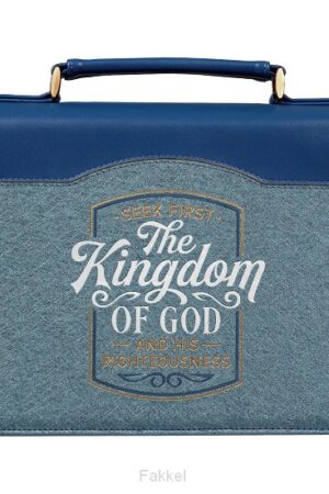 The Kingdom of God Two-tone Blue Faux Le