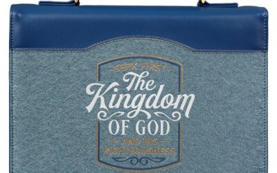 The Kingdom of God Two-tone Blue Faux Le