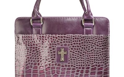 Cross – Purple – Crocodile – Purse style