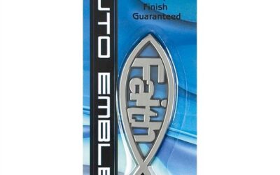 Fish with Faith- Silver colored