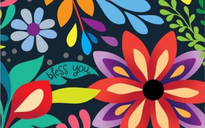 Bless you flowers Christian Coaster