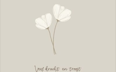 Kaart Gecondoleerd – bloemen