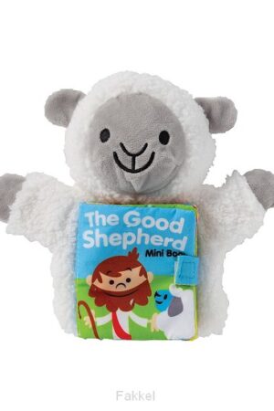 Plush jesus is the lamp puppet with book